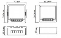 OXT Moduł OXT mini przekaźnik 4 obwody ZigBee TUYA