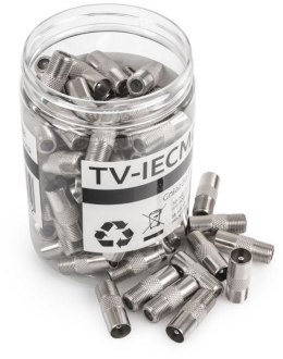 SPACETRONIK Gniazdo F / Wtyk TV Spacetronik TV-IECM01 100 szt. (23731)