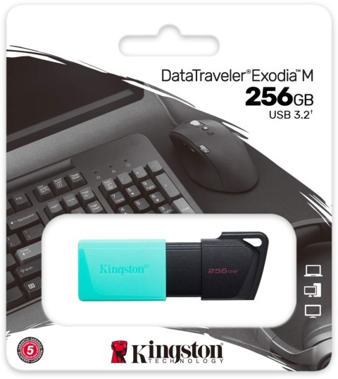 KINGSTON Pendrive Kingston Data Traveler Exodia M 256GB USB3.2 Gen1