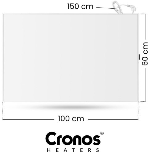 CRONOS HEATERS Panel grzewczy IR CRONOS Synthelith PRO CRP-600TWP White