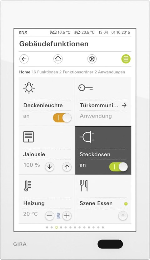 GIRA GIRA G1 KNX Power over Ethernet Szkło białe ONE 206912