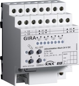 GIRA GIRA aktor żaluzjowy 4x DC 24 V KNX 215400