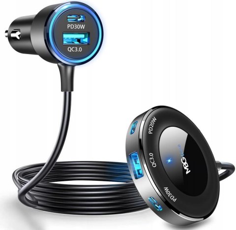 MBG ROZDZIELACZ GNIAZDA ZAPALNICZKI ŁADOWARKA USB PD C78 Pro