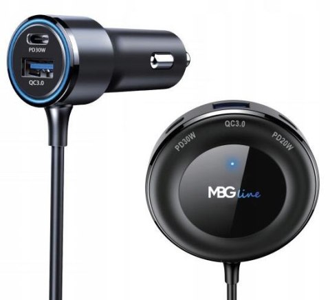 MBG ROZDZIELACZ GNIAZDA ZAPALNICZKI ŁADOWARKA USB PD C78 Pro