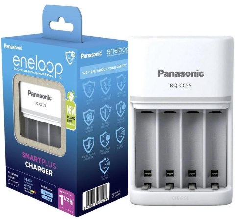 PANASONIC Ładowarka do akumulatorków Ni-MH Panasonic Eneloop BQ-CC55 EKO