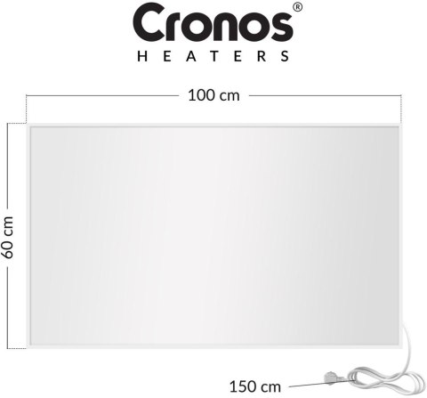 CRONOS HEATERS Panel grzewczy IR CRONOS Carbon P800 White