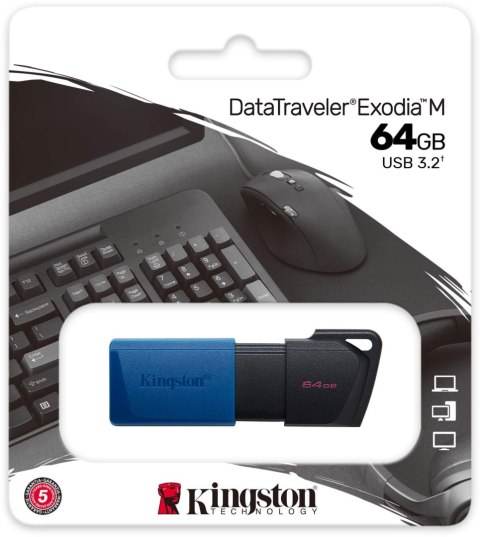 KINGSTON Pendrive Kingston Data Traveler Exodia M 64GB USB3.2 Gen1