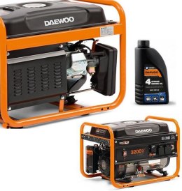 DAEWOO POWER PRODUCTS ZESTAW AGREGAT PRĄDOTWÓRCZY DAEWOO GDA 3500E 3.2kW + GENERATOR OIL SAE 10W-30 DWO 600