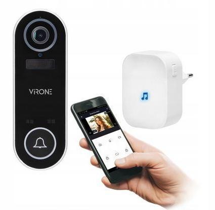 VIRONE BEZPRZEWODOWY DZWONEK Z KAMERĄ WI-FI, TUYA VIRONE VDB-1