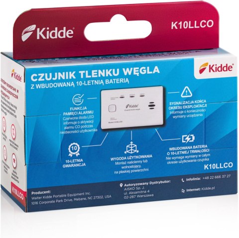 KIDDE Czujnik czadu Kidde K10LLCO