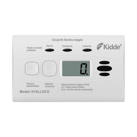 KIDDE Czujnik czadu z wyświetlaczem Kidde K10LLDCO