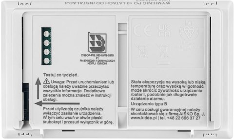 KIDDE Czujnik czadu z wyświetlaczem Kidde K10LLDCO