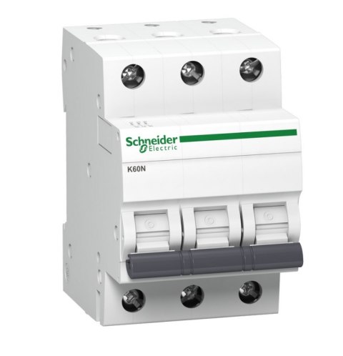 SCHNEIDER Wyłącznik nadprądowy 3P C 20A 6kA AC K60N A9K02320, Schneider