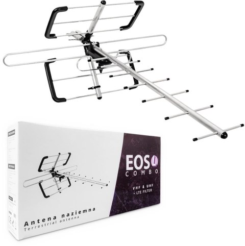 SPACETRONIK Antena DVB-T/T2 Spacetronik EOS L Combo Black (pasywna)