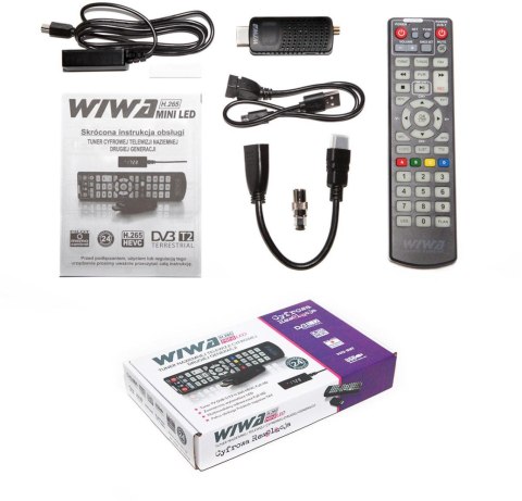 WIWA Tuner DVB-T/T2 WIWA H.265 MINI LED