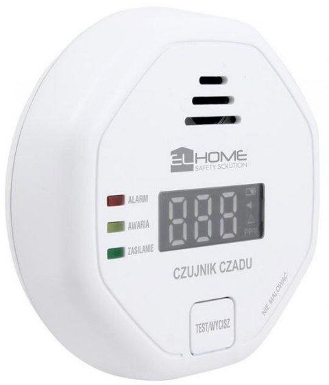EL-HOME Czujnik czadu El Home CD-92B8 wolnostojący, wyswietlacz LCD, 3 lata gwarancji