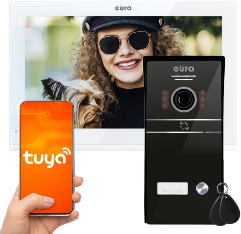 EURA WIDEODOMOFON EURA VDP-98C5 biały, wi-fi, Tuya