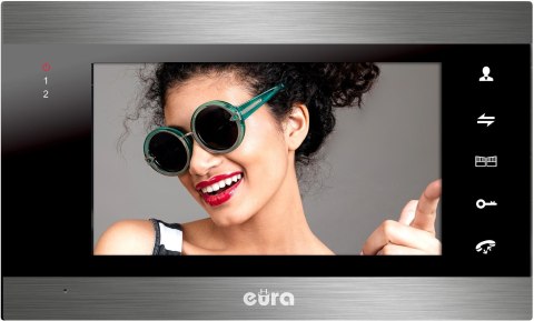 EURA Wideomonitor EURA VDA-01C5 czarny do VDP-00C5