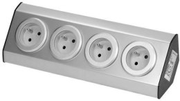 ORNO Gniazdo meblowe ORNO FS-1 4x2P+Z INOX