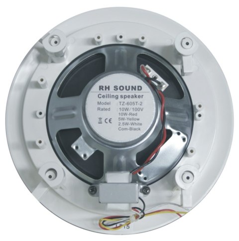 RH SOUND PL SP.ZO.O GŁOŚNIK SUFITOWY PA TZ-605T-2 10W 100V BIAŁY