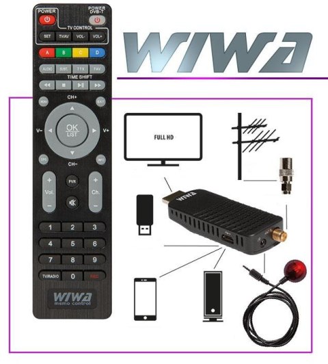 WIWA Tuner DVB-T/T2 WIWA H.265 MINI