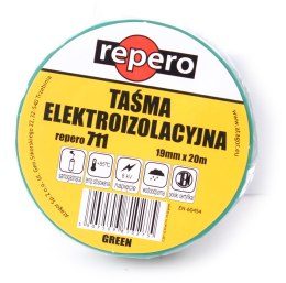 REPERO TAŚMA IZOLACYJNA REPERO 711E ZIELONA 19MMX20M