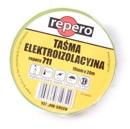 REPERO TAŚMA IZOLACYJNA REPERO 711E ŻÓŁTO-ZIELONA 19MMX20M