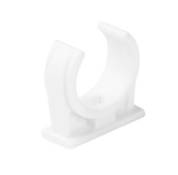 STASIŃSKI SP. Z O.O. Uchwyt do rur elektroinstalacyjnych półotwarty BIAŁY U-20 (1szt.)