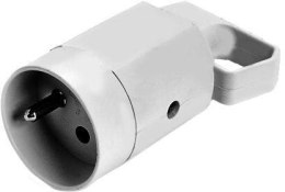 VIPLAST Gniazdo 315-01 z uchem z uziemieniem 2P+Z 16A 250V IP20 BIAŁA VIPLAST 315-01