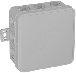 VIPLAST Puszka natynkowa pusta 12 wlotów VIPLAST V6 klik SZARA IP54 85x85x41mm 036-03