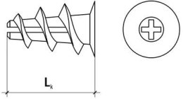 WKRĘT-MET KOŁEK NYLONOWY DRN-23 DO MOCOWANIA W PŁYTACH KARTONOWO-GIPSOWYCH TYPU DRIVA 200szt. KARTON