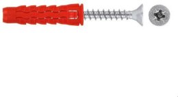 WKRĘT-MET Kołek uniwersalny 10x60/70, wkręt z łbem stożkowym, karton (SFXP-10060070 x 50szt.)