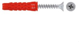 WKRĘT-MET Kołek uniwersalny 6x30/50, wkręt z łbem stożkowym, karton (SFXP-06030050 x 100szt.)