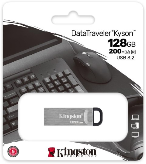 KINGSTON Pendrive Kingston Kyson DTKN/128GB USB 3.2 Gen1