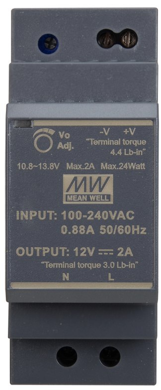 MEAN WELL ZASILACZ IMPULSOWY NA SZYNĘ DIN MEAN WELL HDR-30-12 12V/30W/2A