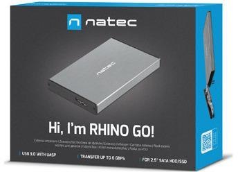NATEC Zewnętrzna obudowa dysku Natec Rhino GO SATA 2.5cala USB 3.0 Szary