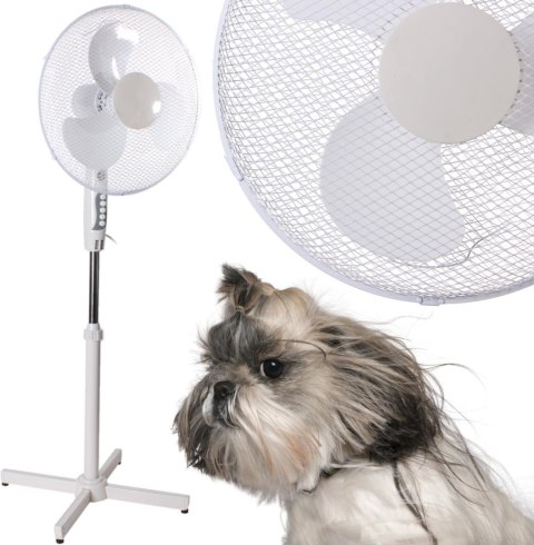 PROCOMM Wentylator stojący W-002 Biały