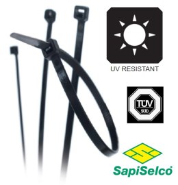 SAPISELCO OPASKA ZACISKOWA CZARNA SUV-190STW 190x4,5 (100szt.)