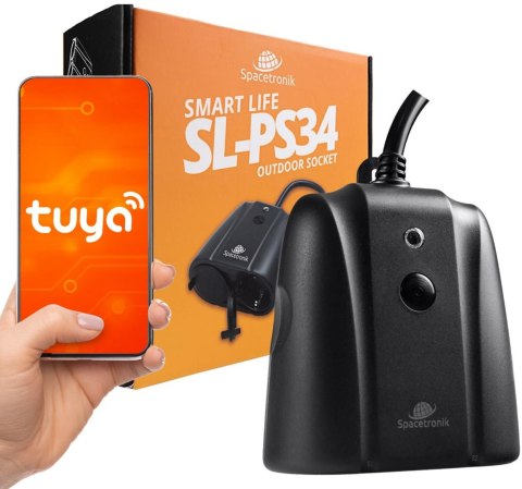 SPACETRONIK Zewnętrzne gniazdko WiFi Spacetronik Smart Life SL-PS34