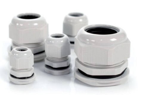 TRYTYT Dławica kablowa z gwintem PG-7 jasnoszary (1szt.)