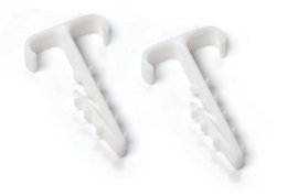 TRYTYT UCHWYT WBIJANY DO MOCOWANIA PRZEWODÓW PŁASKICH, PODWÓJNY UWT-1 (100szt.)