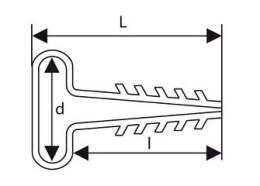 TRYTYT UCHWYT WBIJANY DO MOCOWANIA PRZEWODÓW PŁASKICH UWP-4 (100szt.)