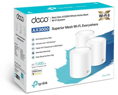 TP-LINK DOMOWY SYSTEM WI-FI MESH TP-LINK DECO X60 (3-PACK)