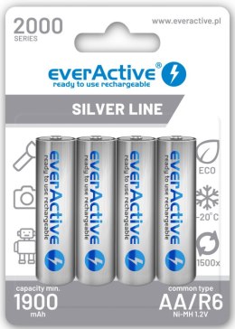 EVERACTIVE Akumulatorki AA / R6 Ni-MH everActive 2000mAh Silver Line (box 4 szt.)