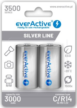 EVERACTIVE Akumulatorki C / R14 Ni-MH everActive 3500 mAh Silver Line (box 2 szt.)