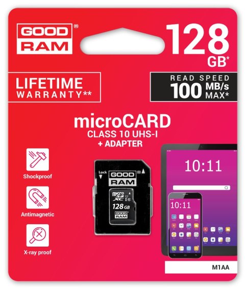 GOODRAM Karta pamięci microSD GOODRAM UHS-I 128GB