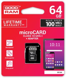 GOODRAM Karta pamięci microSD GOODRAM UHS-I 64GB