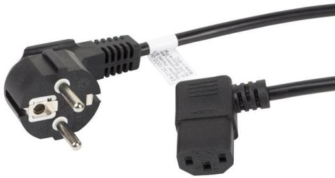 LANBERG KABEL ZASILAJĄCY CEE 7/7 IEC 320 C13 1.8M KĄTOWY VDE Lanberg