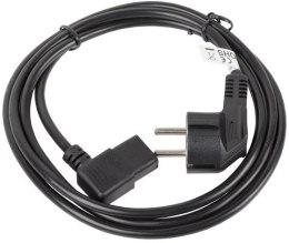 LANBERG KABEL ZASILAJĄCY CEE 7/7 IEC 320 C13 1.8M KĄTOWY VDE Lanberg