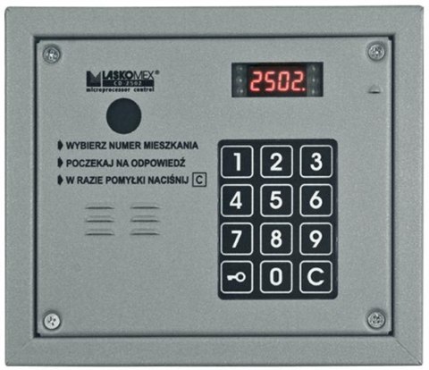 LASKOMEX Laskomex CP-2503R srebrny Panel audio z czytnikiem kluczy RFID